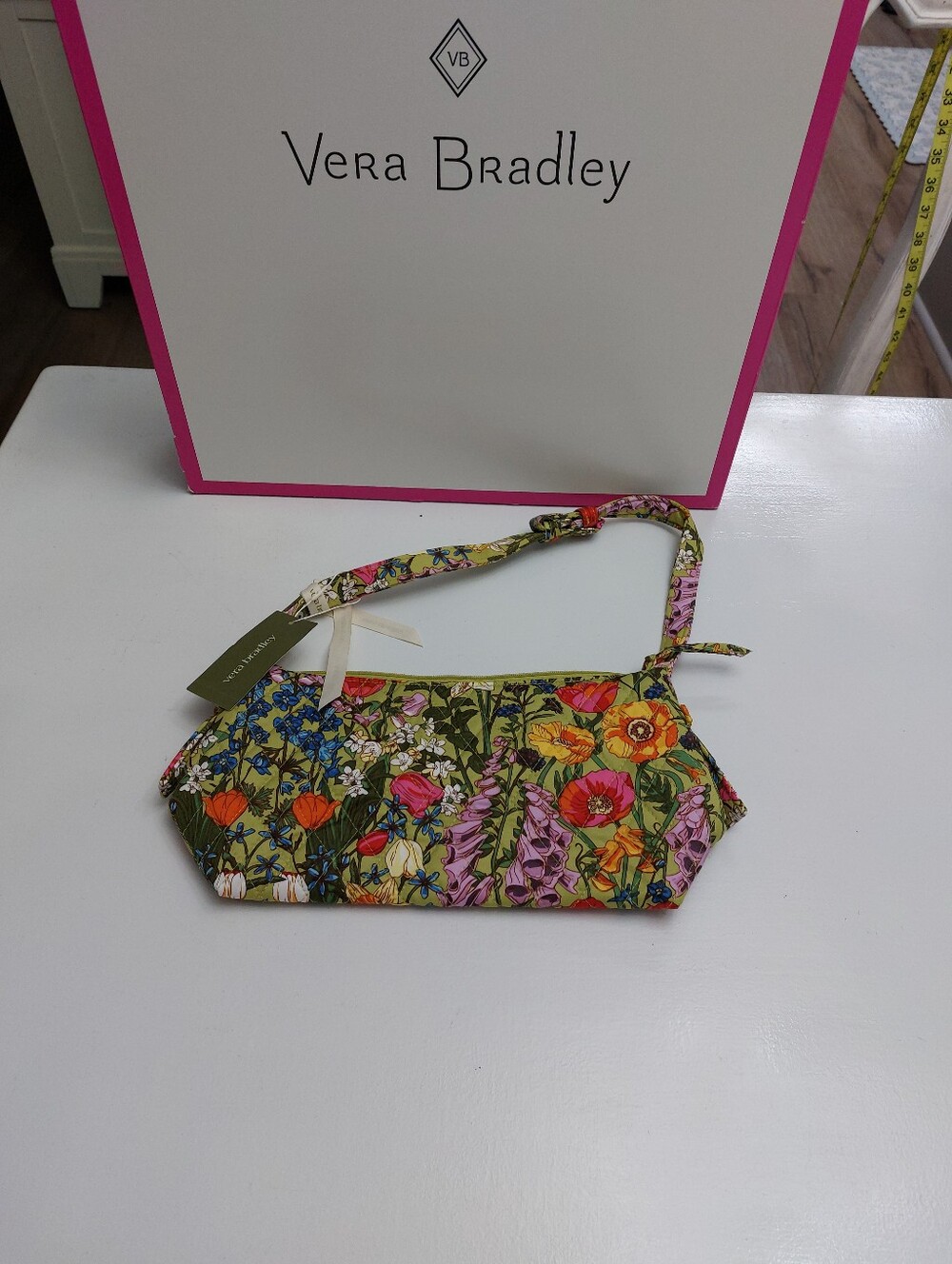 Vera Bradley Roxbury Crescent Bag Meadow Bouquet NWT
